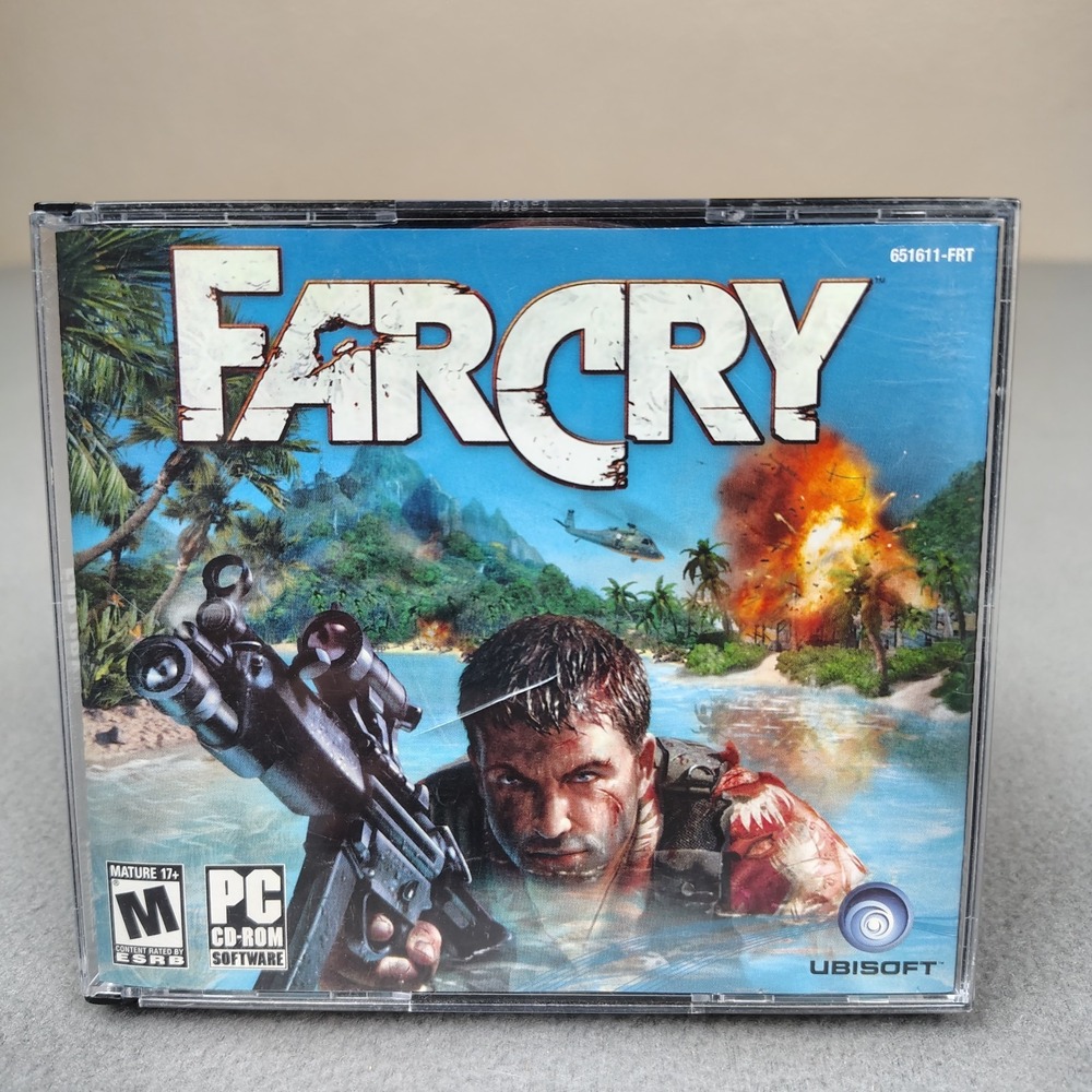 Far Cry 1 Ubisoft PC Game CD-ROM Set 5 Disc (2004) Vintage Gaming Mature Shooter